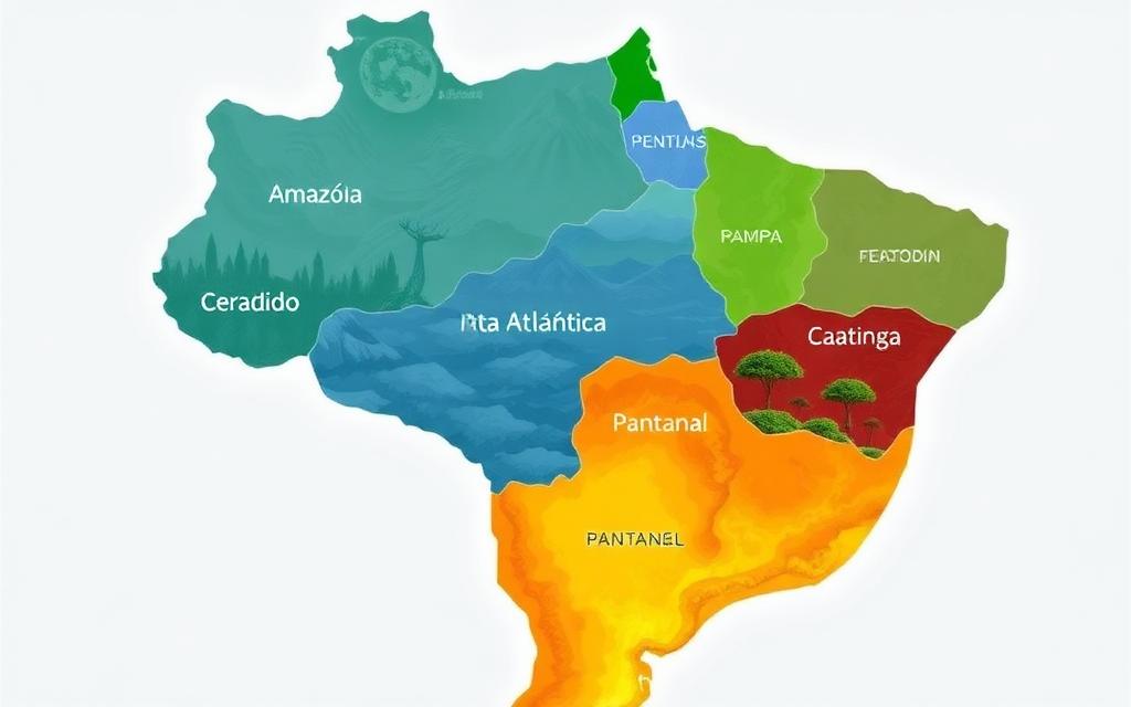 Mapa dos Biomas Brasileiros