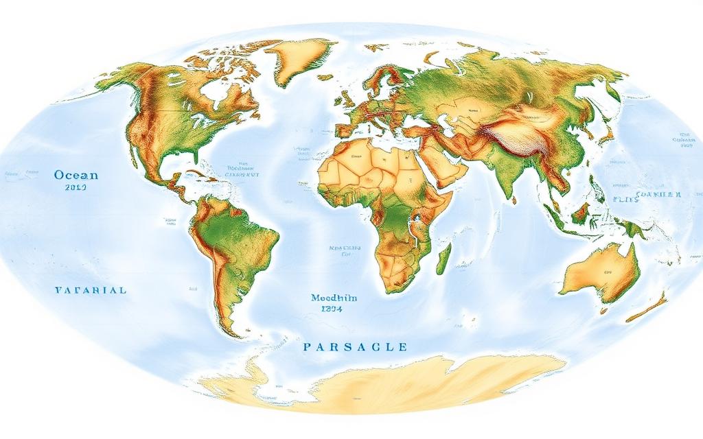 Mapa-Múndi Físico